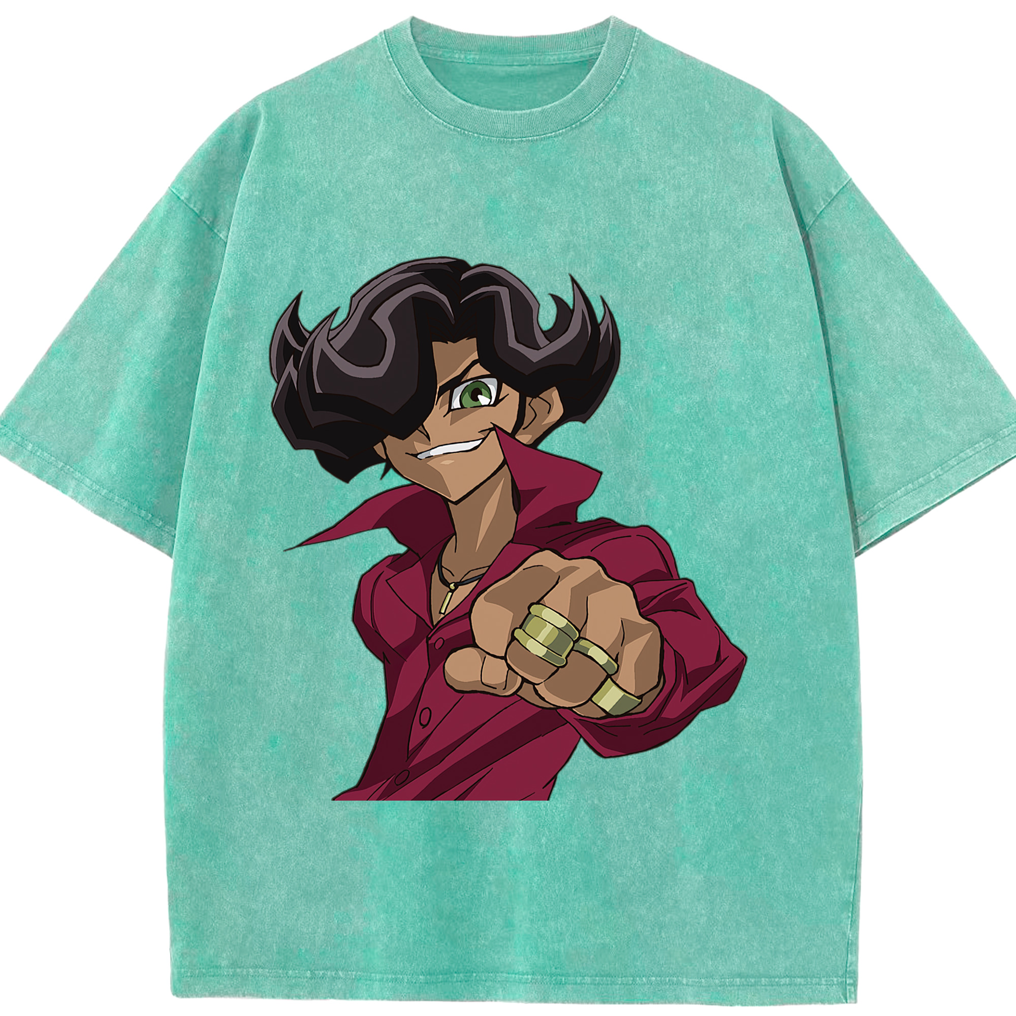 （画像用） 遊☆戯☆王 Yu-Gi-Oh! 綿100% ヴィンテージ風 半袖Tシャツ（フロントプリント）